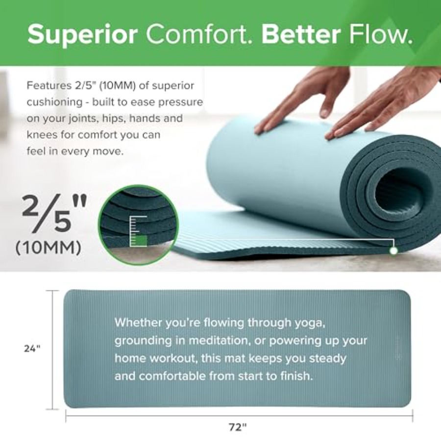 Thick Yoga Mat, Exercise and F - Pilates Yoga Joint review and price